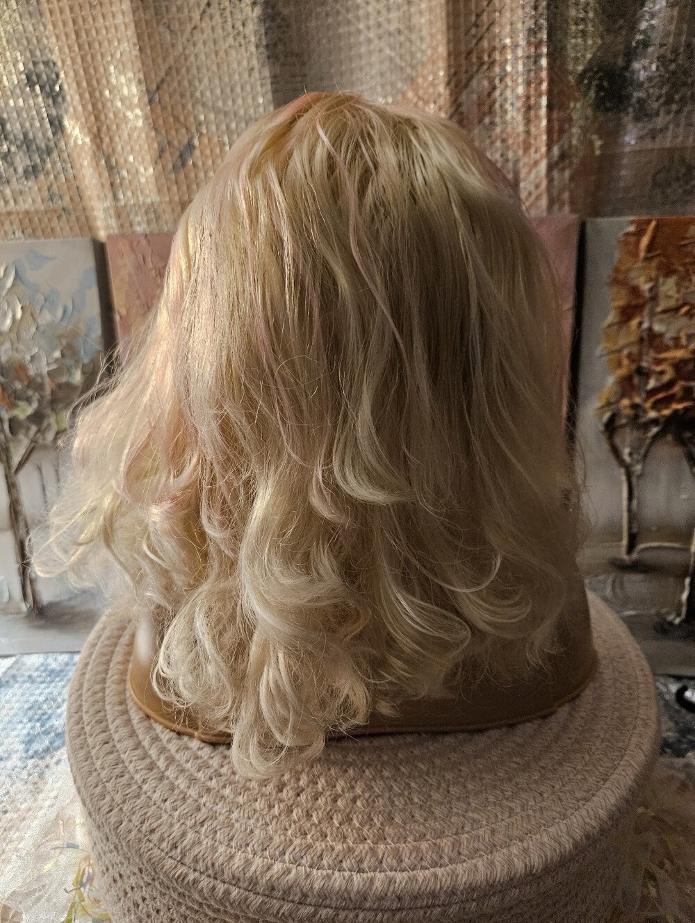Just Play 2016 Glitter Styling Head with Blonde & Pastel Pink Hair - Picture 2 of 7